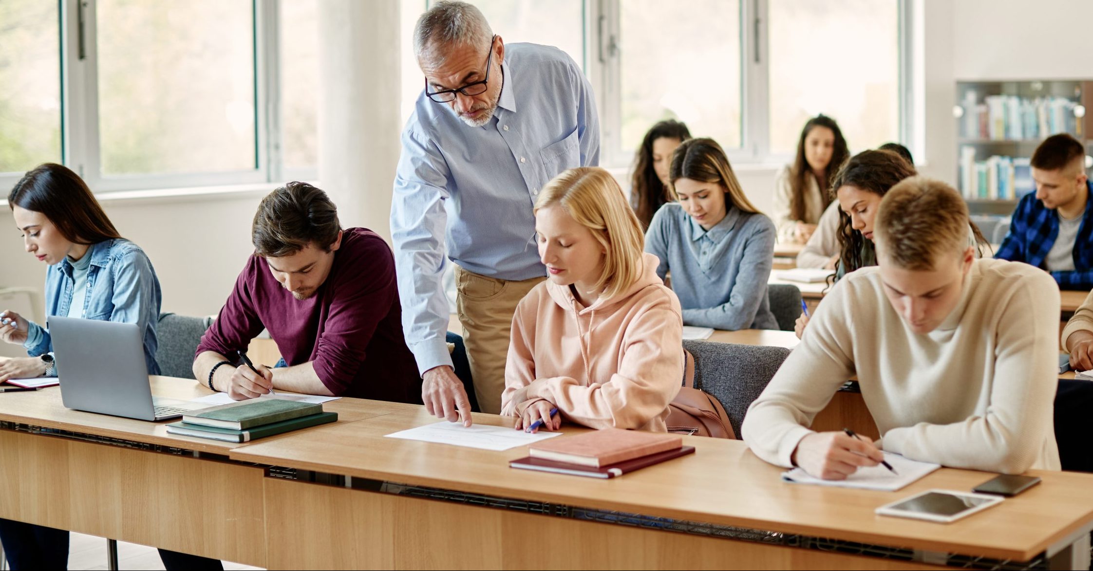 Stagiaires lors d'une formation de test