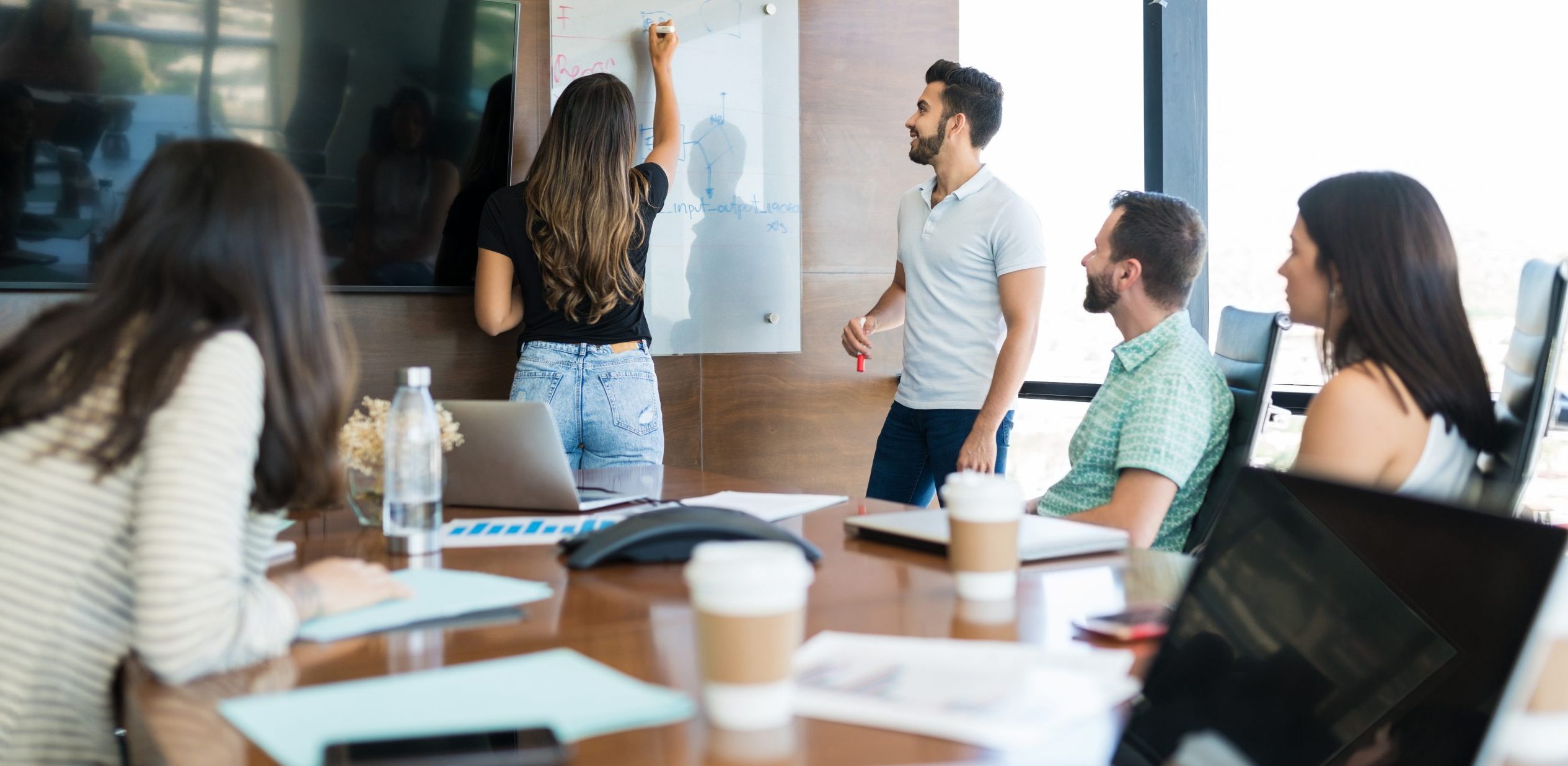 Passage d'une formation avec des stagiaires