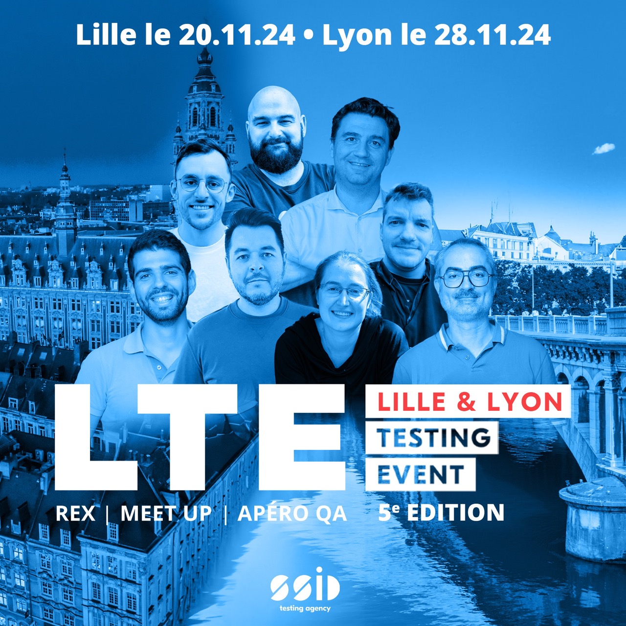 Affiche LTE 5ème édition regroupant les photos de nos speakers