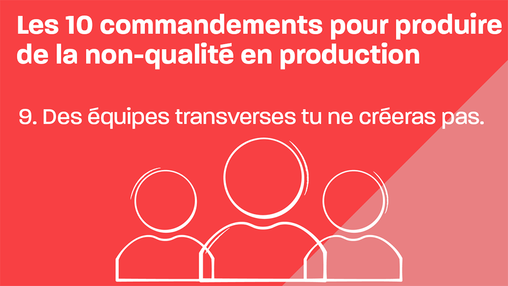 Equipe transverse à créer en mode agile